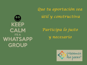 Cómo se debería participar en un grupo de whatsapp